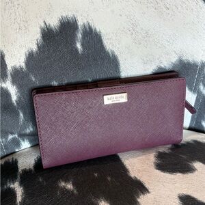 #73 Kate Spade Purple Leather Wallet